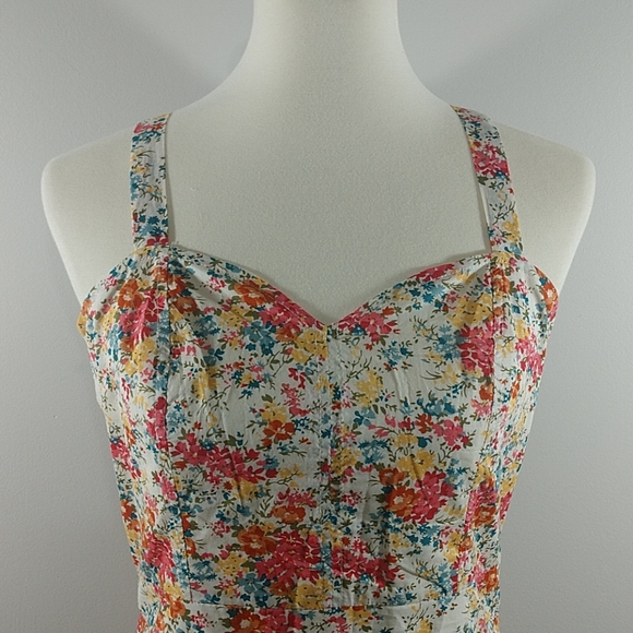 Dress: NEW Tulle Sweetheart Floral Skater Dress - Picture 2 of 7